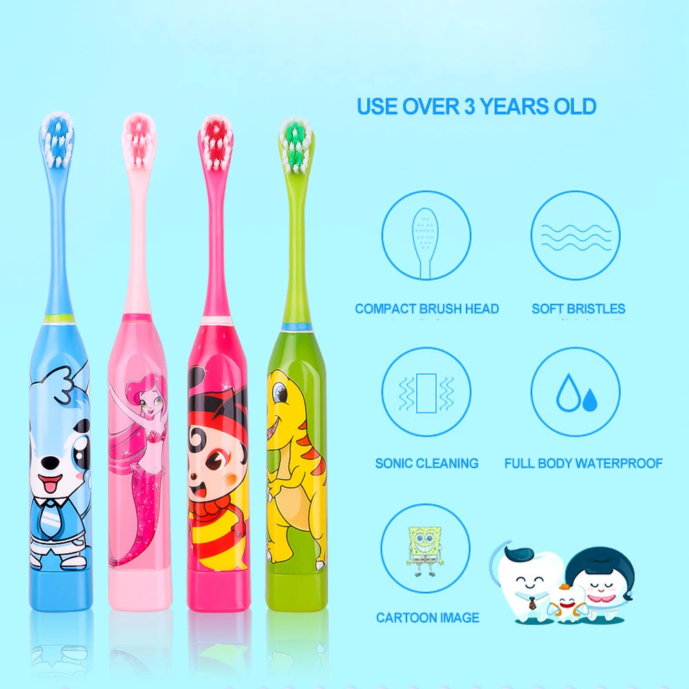 Electric Toothbrush Cartoon Children Waterproof Oral Hygiene Teeth Care Protecting Dental Health Soft Hair Brush For Kids And
Electric Toothbrush Cartoon Children Waterproof Oral Hygiene Teeth Care Protecting Dental Health Soft Hair Brush For Kids And
