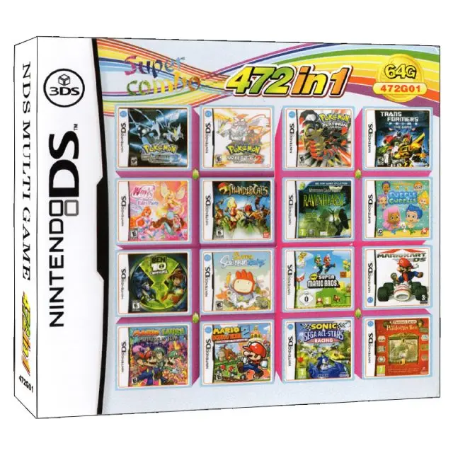 472 In 1 Super Combo Video Game Compilation For DS/3DS/2DS Console
472 In 1 Super Combo Video Game Compilation For DS/3DS/2DS Console