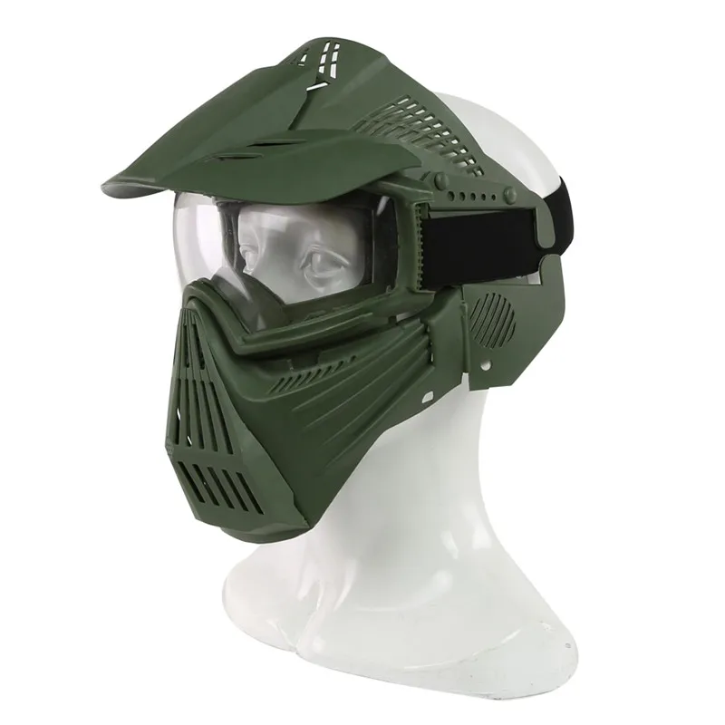 Тактическая наружная маска для объектива с полным лицом дышащие CS охотничьи