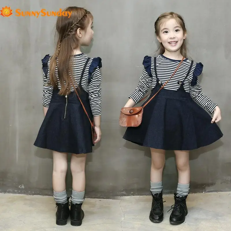 Children's Top Fashion Suits Are Made Up Of A New 2020 Autumn Girls College, Wind Striped Long Sleeve T-shirt And Cowboy Straps
Children's Top Fashion Suits Are Made Up Of A New 2020 Autumn Girls College, Wind Striped Long Sleeve T-shirt And Cowboy Straps