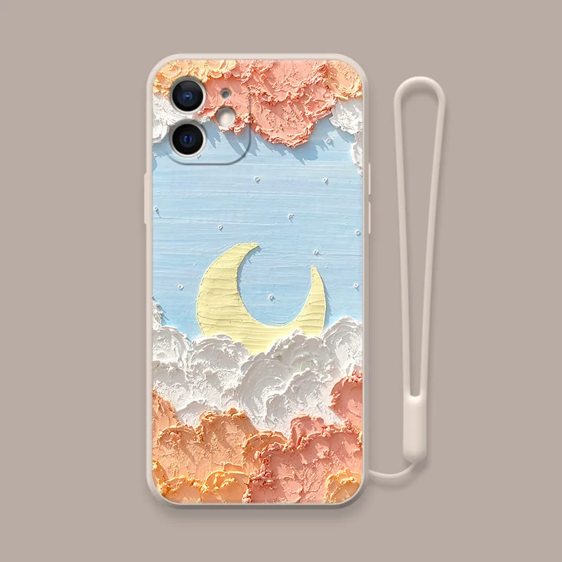 Retro Art Oil Painting Moon Clouds Phone Case For iPhone 11 Pro Max Xr Xs Max X 7 7 Puls 8 Puls Cases Soft Silicone Cover
Retro Art Oil Painting Moon Clouds Phone Case For iPhone 11 Pro Max Xr Xs Max X 7 7 Puls 8 Puls Cases Soft Silicone Cover