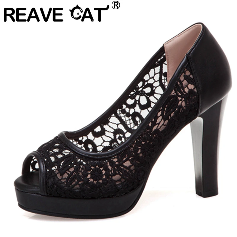 REAVE CAT Women New 2021 Pumps Peep Toe 10cm Block Heels Mesh Slip-On Stylish Breathable Platform Sexy Big Size 43 Casual A3654
REAVE CAT Women New 2021 Pumps Peep Toe 10cm Block Heels Mesh Slip-On Stylish Breathable Platform Sexy Big Size 43 Casual A3654
