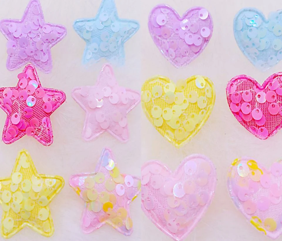 3.5x3cm/4cm five-point star/love 50pcs sequins powder children DIY material jewelry sequins clothing home decoration accessories 
3.5x3cm/4cm five-point star/love 50pcs sequins powder children DIY material jewelry sequins clothing home decoration accessories