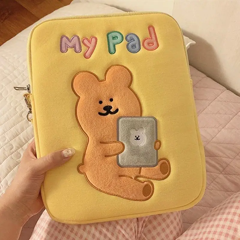 Tablet Bag for iPad Protection Bag Cartoon Cute Embroidery 10 10.8 11 13 Pad Storage Sleeve Ins Bear Pattern Cute Case for Ipad
Tablet Bag for iPad Protection Bag Cartoon Cute Embroidery 10 10.8 11 13 Pad Storage Sleeve Ins Bear Pattern Cute Case for Ipad