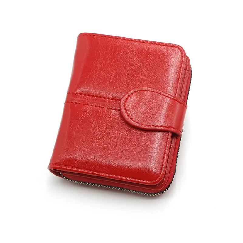 2021 New Women Short Wallets Retro Oil Wax Leather Buckle Wallet, Korean Fashion Student Coin Coin Purse
2021 New Women Short Wallets Retro Oil Wax Leather Buckle Wallet, Korean Fashion Student Coin Coin Purse