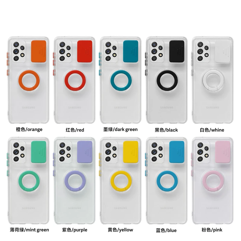 Camera Lens Slide Phone Case Clear Protector for Samsung Galaxy S21 Plus Ultra A72 A52 A32 A12 A02S Candy Color
Camera Lens Slide Phone Case Clear Protector for Samsung Galaxy S21 Plus Ultra A72 A52 A32 A12 A02S Candy Color