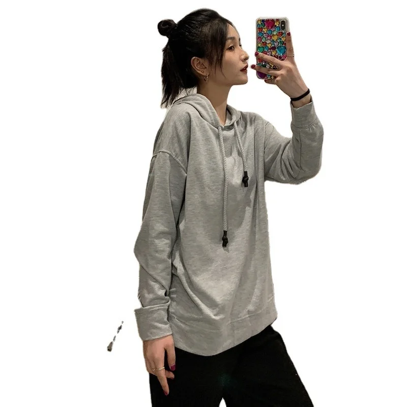 Hooded Loose Korean Version Of The Solid Color Mid-length Sweater Women's Autumn And Winter Thin Students All-match 2021 New Wn* 
Hooded Loose Korean Version Of The Solid Color Mid-length Sweater Women's Autumn And Winter Thin Students All-match 2021 New Wn*
