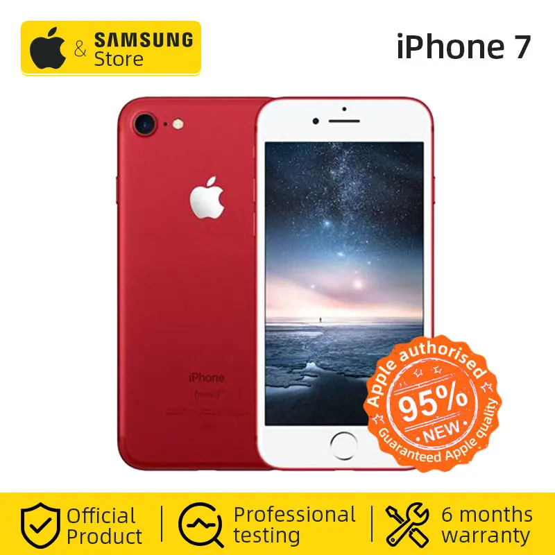 Оригинальный Apple iPhone 7 4G LTE смартфон 32/128 ГБ ROM IOS мобильный телефон (б/у 99%