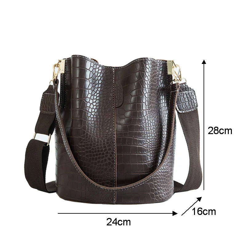 Ansloth Crocodile Crossbody Bag For Women Shoulder Bag Brand Designer Women Bags Luxury PU Leather Bag Bucket Bag Handbag HPS405
Ansloth Crocodile Crossbody Bag For Women Shoulder Bag Brand Designer Women Bags Luxury PU Leather Bag Bucket Bag Handbag HPS405