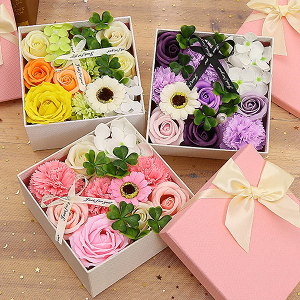 Flowers Soap Bath Foam Petal Artificial Soap Rose Flowers Gift Box Xmas Birthday Valentine for Wedding Party
Flowers Soap Bath Foam Petal Artificial Soap Rose Flowers Gift Box Xmas Birthday Valentine for Wedding Party