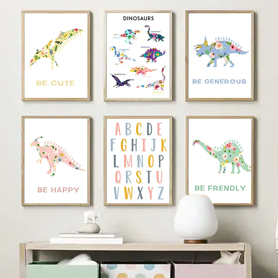 Kawaii Number Alphabet Jurassic Dinosaur Nursery Wall Art Canvas Painting Nordic Posters And Prints Decor Pictures Kids Room
Kawaii Number Alphabet Jurassic Dinosaur Nursery Wall Art Canvas Painting Nordic Posters And Prints Decor Pictures Kids Room