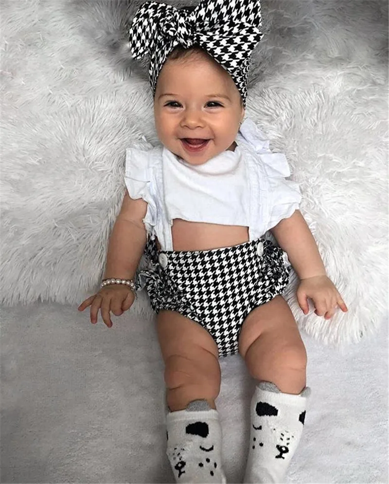 2020 New Baby Girl Patchwork Ruffled Bodysuit with Headband 0-18M Newborn Infant Toddler Summer Casual Cotton Playsuit Jumpsuit
2020 New Baby Girl Patchwork Ruffled Bodysuit with Headband 0-18M Newborn Infant Toddler Summer Casual Cotton Playsuit Jumpsuit