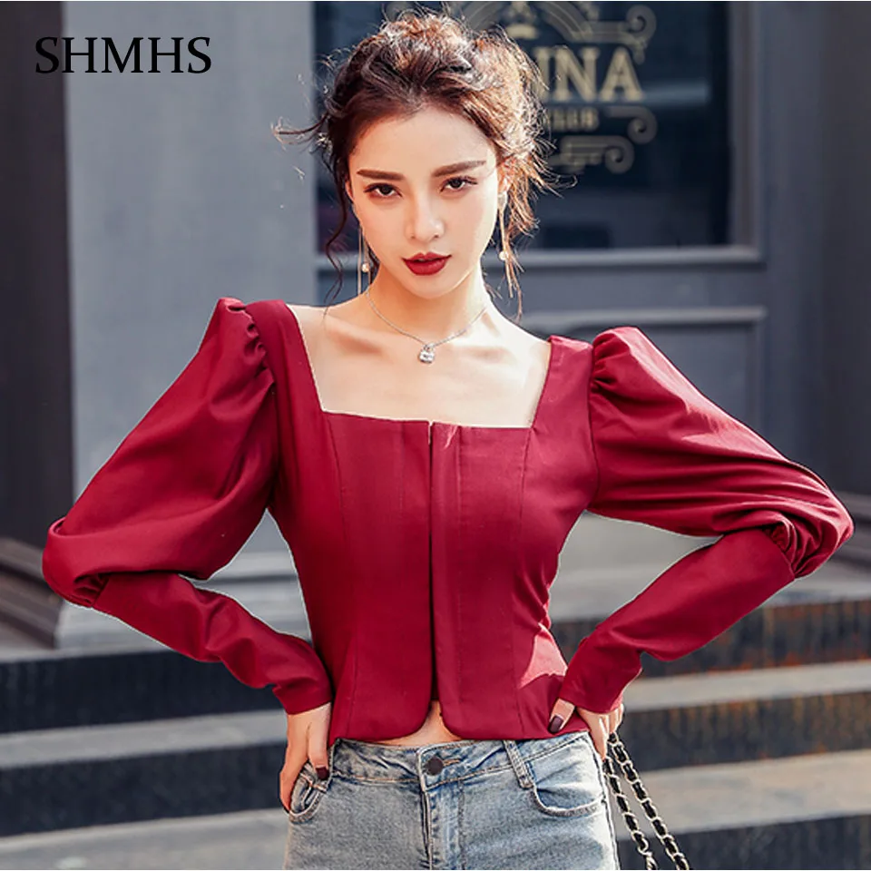 Короткая Блузка High Street, весна 2020, красное вино, мода, пышные длинные рукава, маленький сексуальный квадратный воротник, элегантные вечерние ...
Короткая Блузка High Street, весна 2020, красное вино, мода, пышные длинные рукава, маленький сексуальный квадратный воротник, элегантные вечерние ...