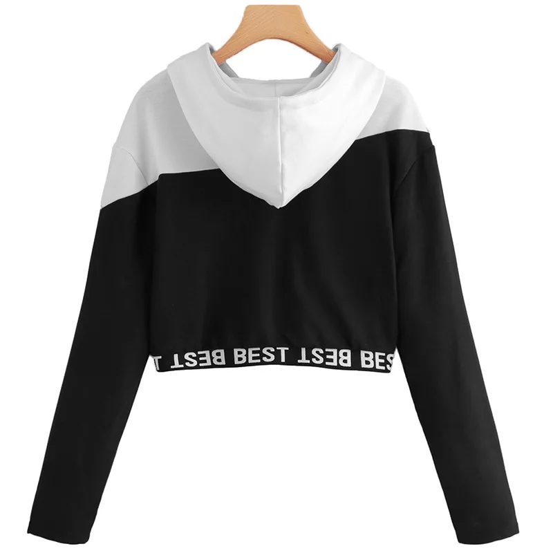 2020 new women's long sleeve cropped hooded sweater women's sweater T-shirt one
2020 new women's long sleeve cropped hooded sweater women's sweater T-shirt one