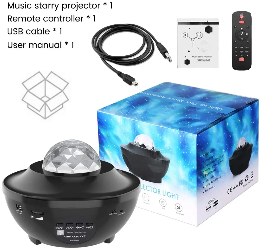 Colorful Starry Sky Projector Blueteeth USB Voice Control Music Player LED Night Light Romantic Projection Lamp Birthday Gift
Colorful Starry Sky Projector Blueteeth USB Voice Control Music Player LED Night Light Romantic Projection Lamp Birthday Gift