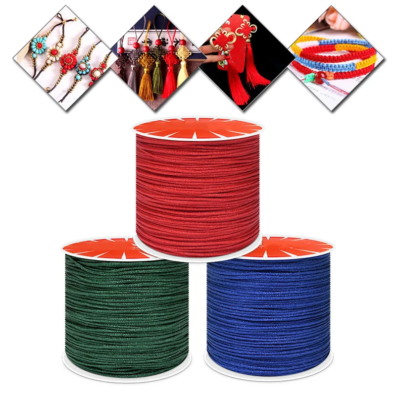 1 Roll 45M x 0.8mm Nylon Thread Chinese Knot Macrame Cord Bracelet Braided String DIY Tassels Beading Thread String Silk Wire
1 Roll 45M x 0.8mm Nylon Thread Chinese Knot Macrame Cord Bracelet Braided String DIY Tassels Beading Thread String Silk Wire