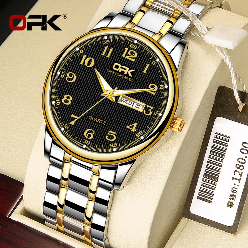 ОПК люксовый бренд Лидер продаж мужские часы с ремешком из нержавеющей стали Кварцевые часы бизнес Стиль модные возможностью погружения на...
ОПК люксовый бренд Лидер продаж мужские часы с ремешком из нержавеющей стали Кварцевые часы бизнес Стиль модные возможностью погружения на...