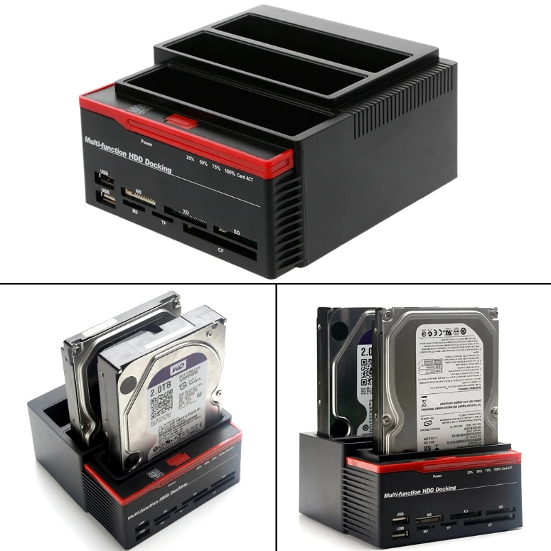 USB3.0 To SATA IDE External 2.5"/3.5" HDD Hard Drive Docking Station Card Reader
USB3.0 To SATA IDE External 2.5"/3.5" HDD Hard Drive Docking Station Card Reader