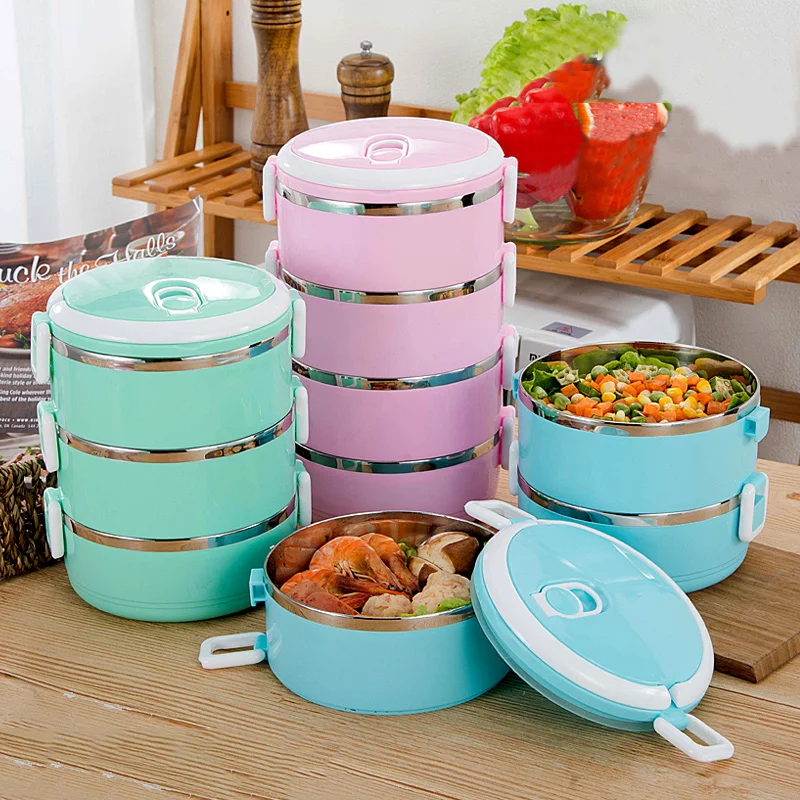 Герметичный изолированный Ланч бокс из нержавеющей стали Bento box для детей