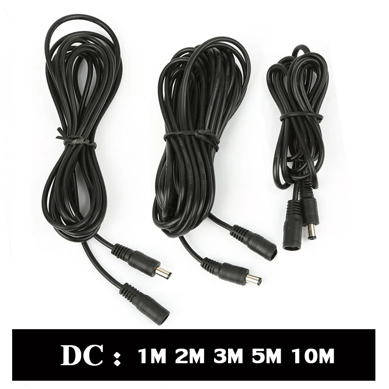 12V DC Extension Cable 5.5*2.1mm Male Female Power Cord Adapter Wire 1m 2m 3m 5m 10m CCTV Camera Led Lights Accessories
12V DC Extension Cable 5.5*2.1mm Male Female Power Cord Adapter Wire 1m 2m 3m 5m 10m CCTV Camera Led Lights Accessories