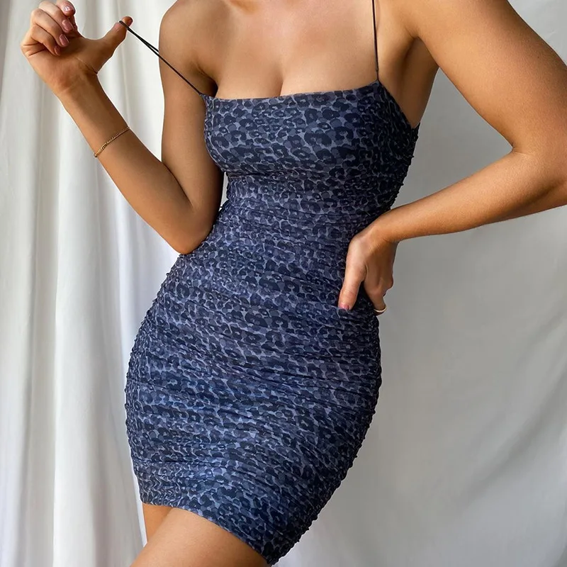 Leopard Printed Sexy Halter Mini Dress Women Fashion 2020 New Square Sleeveless Night Club Slim Dresses Sheath Female Hot
Leopard Printed Sexy Halter Mini Dress Women Fashion 2020 New Square Sleeveless Night Club Slim Dresses Sheath Female Hot