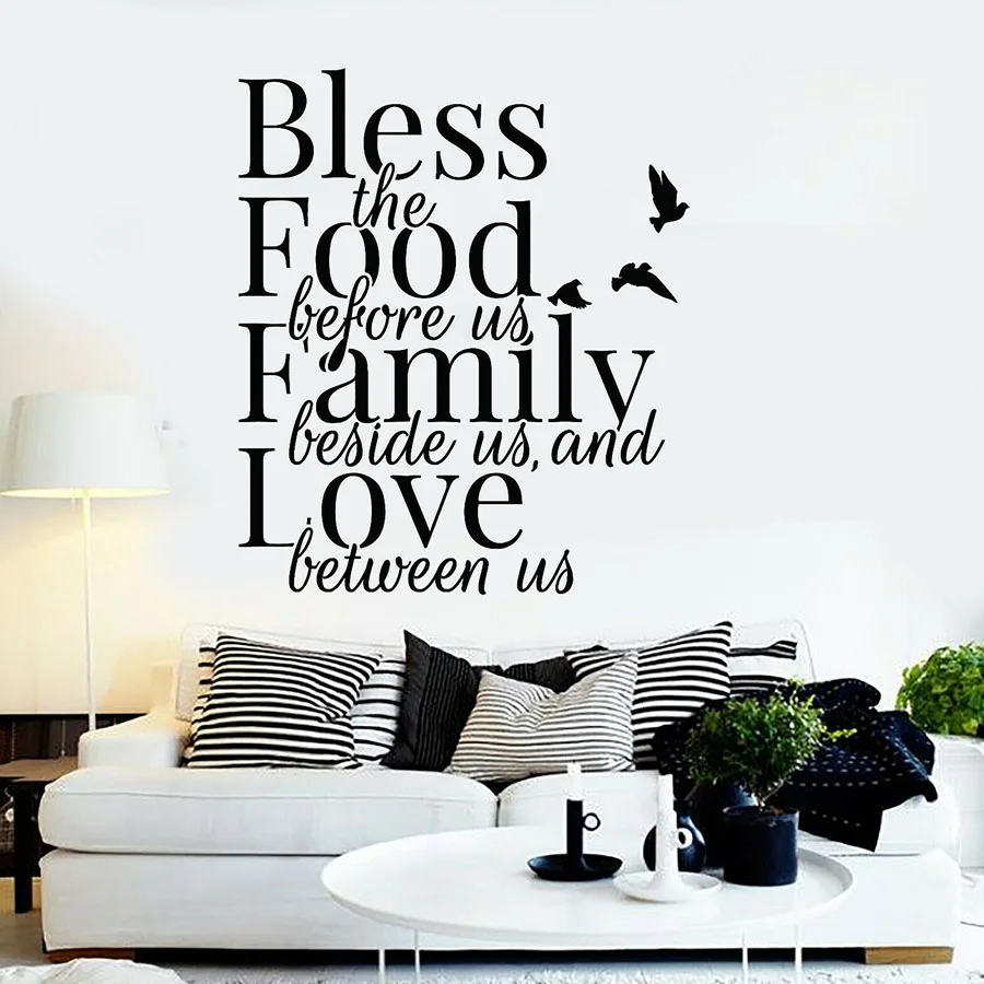 Vinyl Wall Decal Bless Food Inspiring Quote Kitchen Restaurant Dining Room Interior Decor Window Stickers Lettering Mural M517 
Vinyl Wall Decal Bless Food Inspiring Quote Kitchen Restaurant Dining Room Interior Decor Window Stickers Lettering Mural M517