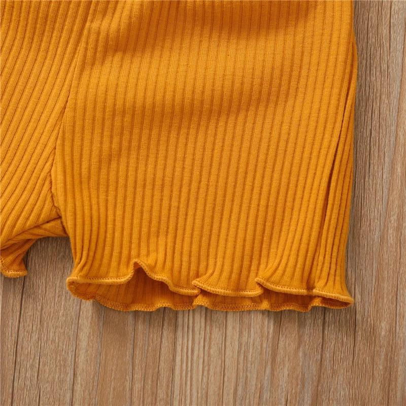 Summer Newborn Ribbed Outfits Baby Girl Clothes 2Pcs Casual Lettuce Trim One Shoulder Tank Top+Tie Up Shorts 
Summer Newborn Ribbed Outfits Baby Girl Clothes 2Pcs Casual Lettuce Trim One Shoulder Tank Top+Tie Up Shorts
