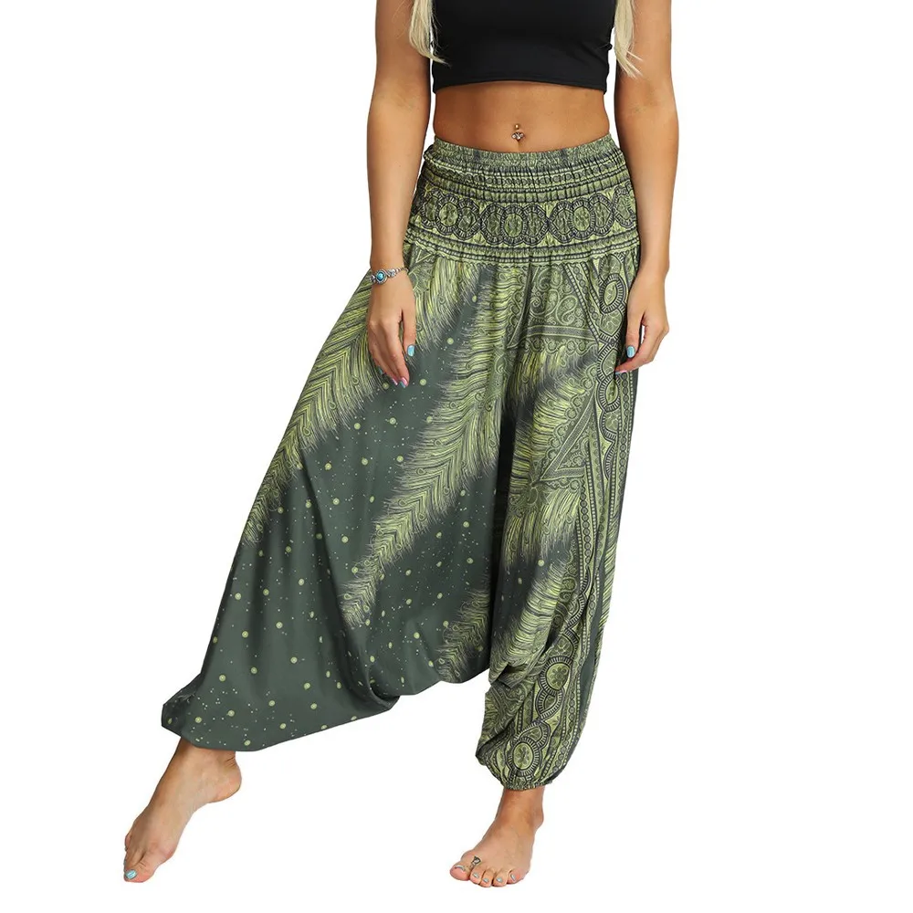 Baggy Causal Pants Summer Dance Stage Print Hippie Joggers Loose Wide Leg Women Clothes Summer Fashion Plus Harem Pants New
Baggy Causal Pants Summer Dance Stage Print Hippie Joggers Loose Wide Leg Women Clothes Summer Fashion Plus Harem Pants New