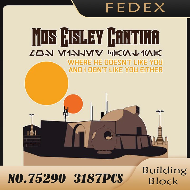 60016 Star Plan Series Mos Eisley Cantina Building Blocks Space War Cantina Collection Toys Children Educational Birthday Gifts
60016 Star Plan Series Mos Eisley Cantina Building Blocks Space War Cantina Collection Toys Children Educational Birthday Gifts