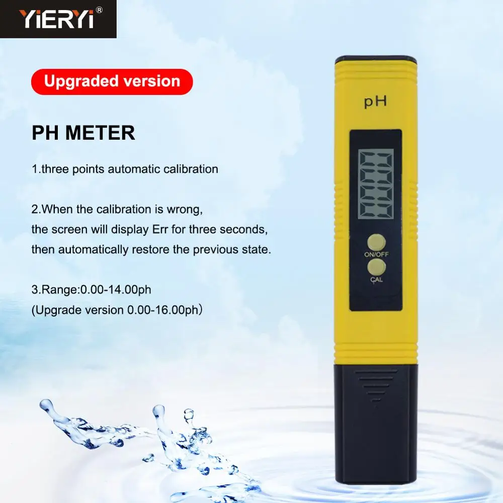 Yieryi PH-2 New Protable LCD Digital PH Meter Pen of Tester Accuracy 0.01 Aquarium Pool Water Water Wine Urine With OPP Bag
Yieryi PH-2 New Protable LCD Digital PH Meter Pen of Tester Accuracy 0.01 Aquarium Pool Water Water Wine Urine With OPP Bag