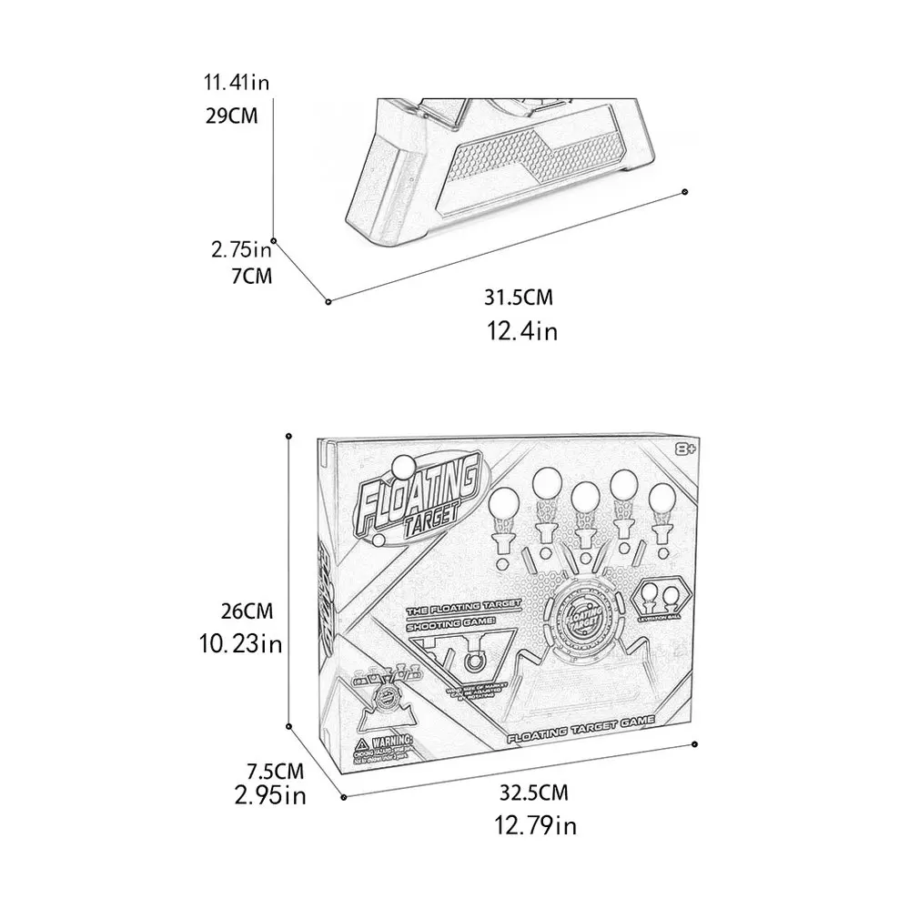 1 Set Air Target Shooting Game Neutral Plastic Luminous Suspension Target Flying Ball Shooting Game Toy
1 Set Air Target Shooting Game Neutral Plastic Luminous Suspension Target Flying Ball Shooting Game Toy
