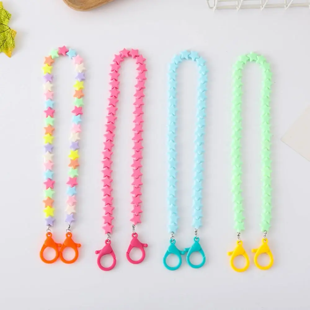 School Office Supplies Colorful Star Anti Slip Acrylic Glasses Chain Sunglasses Lanyards Eyewear Holder Necklace Strap
School Office Supplies Colorful Star Anti Slip Acrylic Glasses Chain Sunglasses Lanyards Eyewear Holder Necklace Strap
