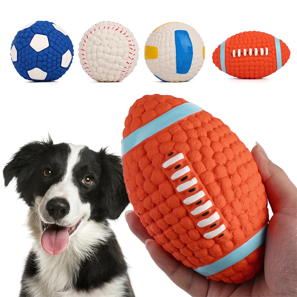 Durable Latex Pet Dog Toy Ball Squeak Toys Tooth Clean Chew Voice Toy Pet Supplies Non-toxic Training Balls for Dogs Cats Toys
Durable Latex Pet Dog Toy Ball Squeak Toys Tooth Clean Chew Voice Toy Pet Supplies Non-toxic Training Balls for Dogs Cats Toys