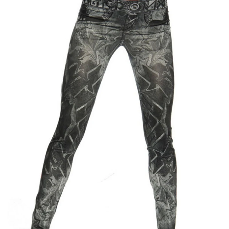 Sexy Women Leggings Faux Denim Jeans Skinny Slim Print Leggings Fashion Seamless Stretchy Female Pencil Pants
Sexy Women Leggings Faux Denim Jeans Skinny Slim Print Leggings Fashion Seamless Stretchy Female Pencil Pants