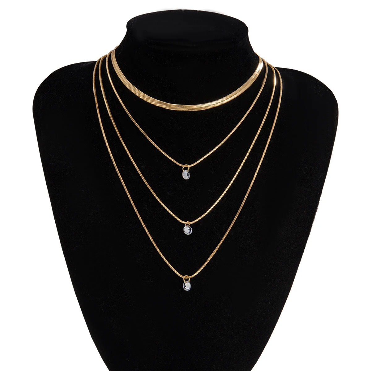 KunJoe 4 Pcs/Set Snakebone Chain Necklaces Wide Flat Layered Necklaces Shiny Zircon Trendy Statement Necklaces For Women Jewelry
KunJoe 4 Pcs/Set Snakebone Chain Necklaces Wide Flat Layered Necklaces Shiny Zircon Trendy Statement Necklaces For Women Jewelry