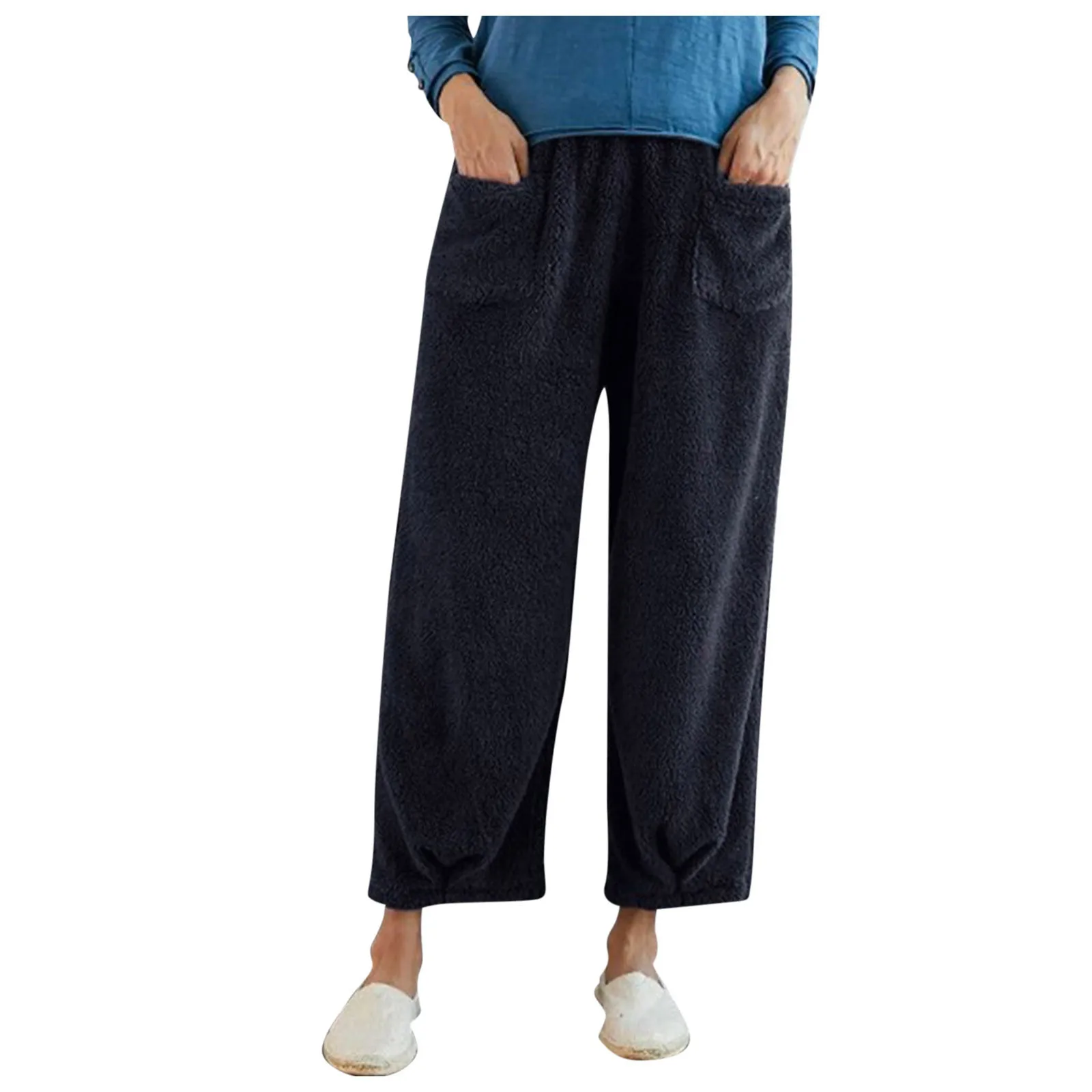 Женские цветные брюки, однотонные флисовые широкие теплые брюки с карманами, двойные брюки
Женские цветные брюки, однотонные флисовые широкие теплые брюки с карманами, двойные брюки