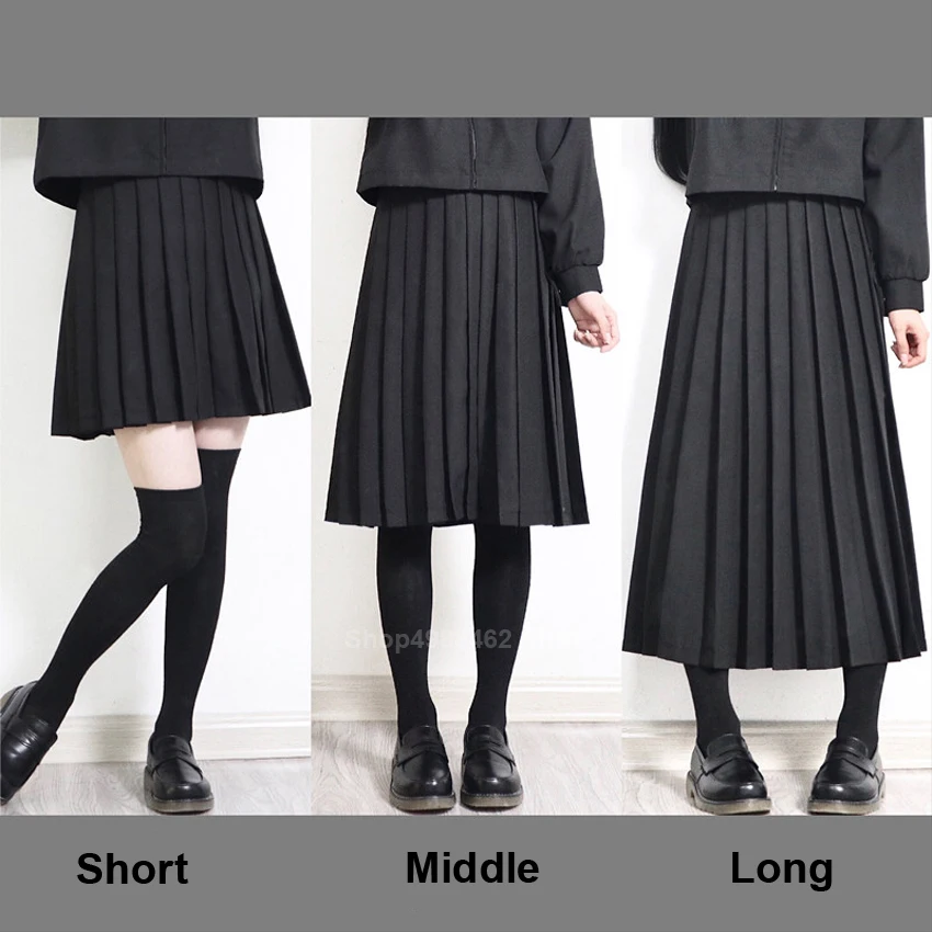 VOOCIEC Elastic Waist Japanese Student GirlsSchool Uniform Solid Color JK Suit Pleated Skirt Short/Middle/Long High School Dress
VOOCIEC Elastic Waist Japanese Student GirlsSchool Uniform Solid Color JK Suit Pleated Skirt Short/Middle/Long High School Dress