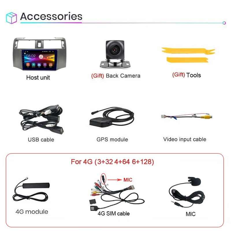 COHO For Toyota 4Runner N280 2014-2018 Gps Autoradio Car Multimedia Player Android 10.0 Octa Core 6+128G
COHO For Toyota 4Runner N280 2014-2018 Gps Autoradio Car Multimedia Player Android 10.0 Octa Core 6+128G