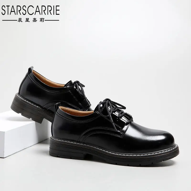 2022 New College Style jk Uniform Shoes British Retro Round Toe Flat Lace-up Shoes
2022 New College Style jk Uniform Shoes British Retro Round Toe Flat Lace-up Shoes