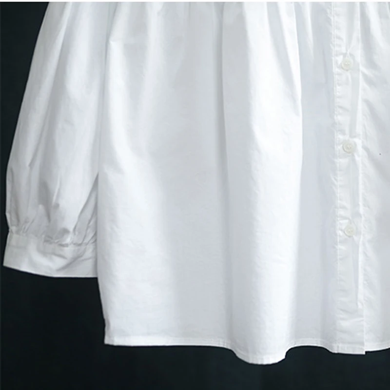 Women White Blouse Shirt Tops Pullover 100% Cotton Casual Sweet Loose Oversized for Summer Spring New Female B01151136
Women White Blouse Shirt Tops Pullover 100% Cotton Casual Sweet Loose Oversized for Summer Spring New Female B01151136