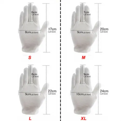 6pcs White Medium Thick Cleaning Gloves Inspection Cotton Work Gloves Coin Jewelry Lightweight Free Size
6pcs White Medium Thick Cleaning Gloves Inspection Cotton Work Gloves Coin Jewelry Lightweight Free Size