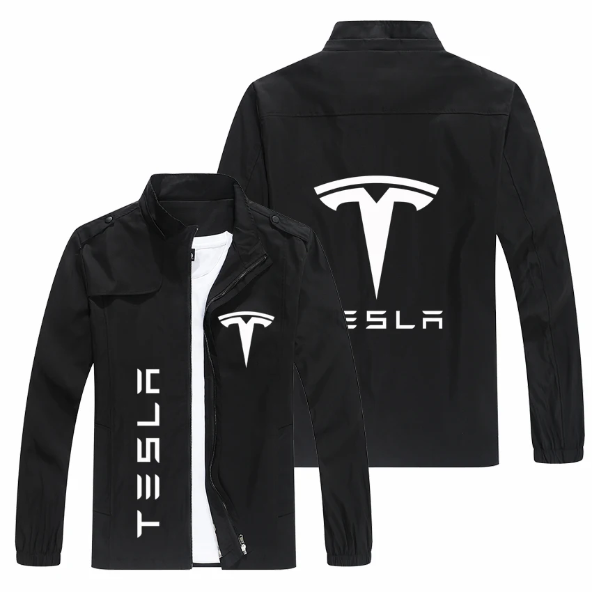 

Ветровка мужская с логотипом Tesla, военная униформа, модная уличная ветрозащитная технология, одежда на весну и осень