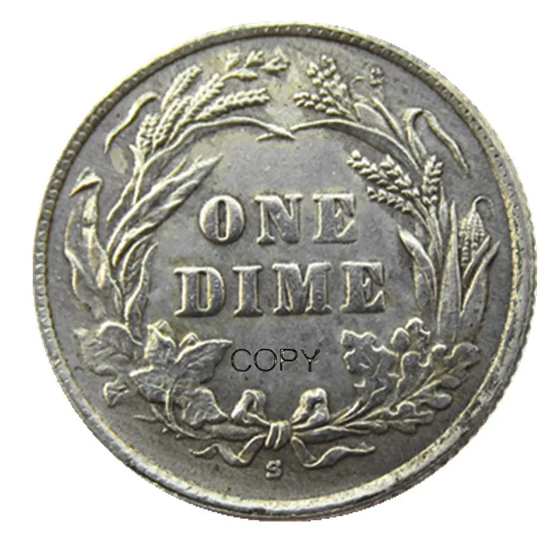 US Barber Dime 1915 P/S посеребренные копии монет | Дом и