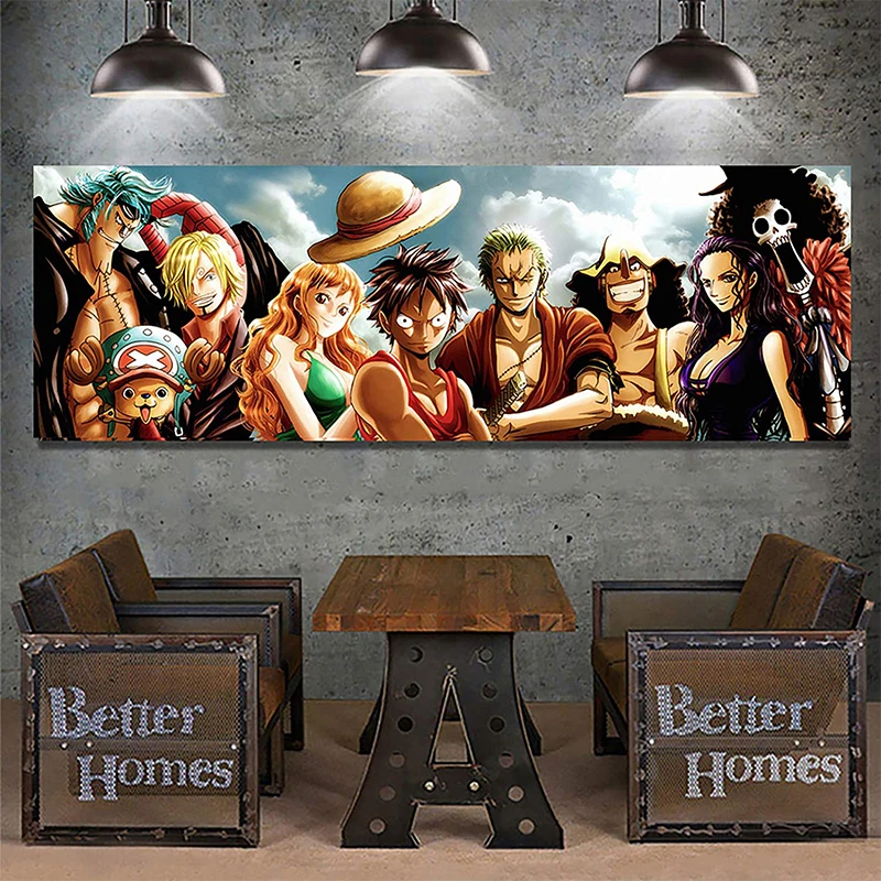 Japanese anime one piece straw hat pirate canvas painting posters and prints wall art print canvas kids gifts home decoration 
Japanese anime one piece straw hat pirate canvas painting posters and prints wall art print canvas kids gifts home decoration