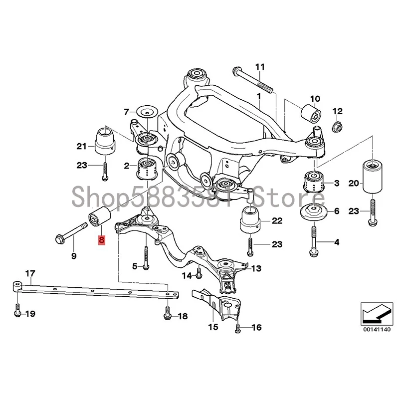 CAR rear axle rubber sleeve bm wE46 325I E46 318CI N42 E46 320CI rear axle bushing gantry bushing rubber bearing
CAR rear axle rubber sleeve bm wE46 325I E46 318CI N42 E46 320CI rear axle bushing gantry bushing rubber bearing