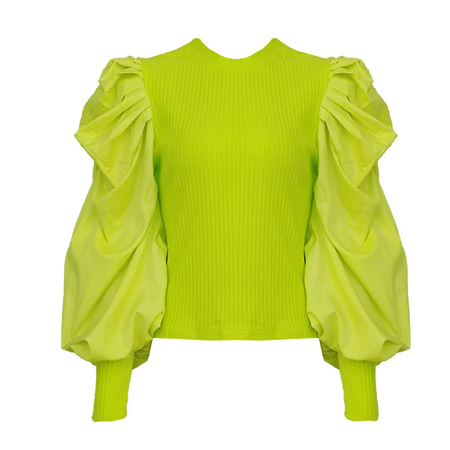 2020 Spring New Tops Lantern Sleeve Fashion Loose Sweater Women Tops Fashion Green Knit Sweater Women O-neck Sweater TG
2020 Spring New Tops Lantern Sleeve Fashion Loose Sweater Women Tops Fashion Green Knit Sweater Women O-neck Sweater TG