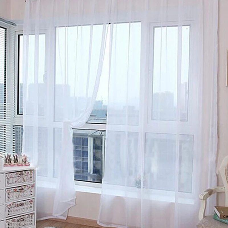 Tulle Curtains for the Kitchen Living Room Solid Sheer Curtains on the Windows
Tulle Curtains for the Kitchen Living Room Solid Sheer Curtains on the Windows