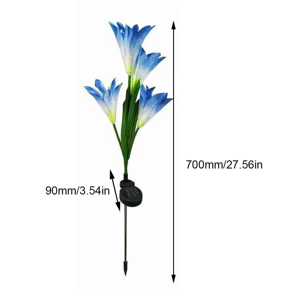 Outdoor 4 Solar Lily Lantern Led Artificial Flower Decorative Light Garden Floor Inserting Lawn Light
Outdoor 4 Solar Lily Lantern Led Artificial Flower Decorative Light Garden Floor Inserting Lawn Light