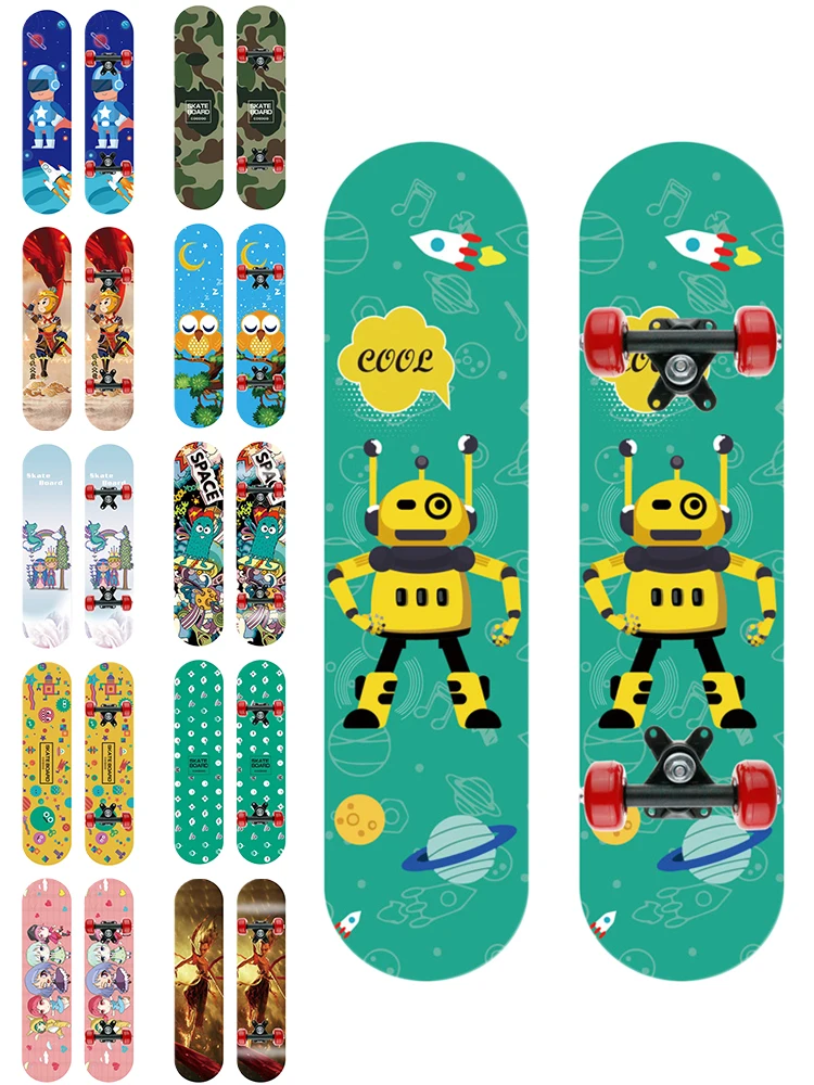 60cm Four-Wheeled Skateboard Double Deck Complete Skateboard Fashion Patterns for Beginners and Kids Aged 3-6 Years Cartoon
60cm Four-Wheeled Skateboard Double Deck Complete Skateboard Fashion Patterns for Beginners and Kids Aged 3-6 Years Cartoon