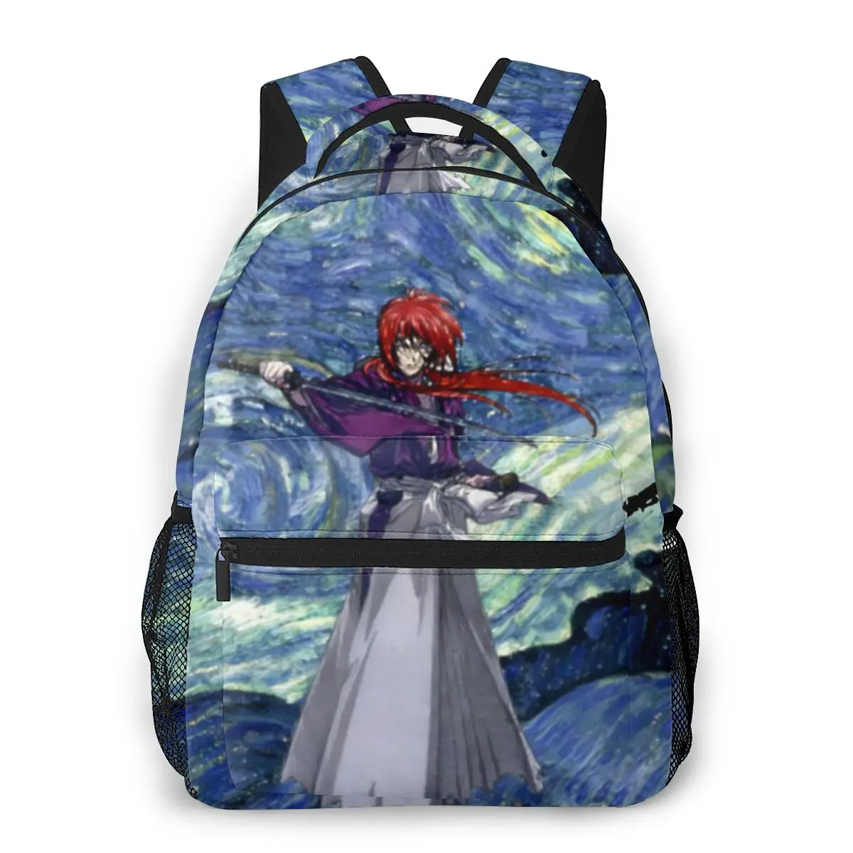 Starry Night Backpack for Girls Boys Travel Rucksack Rurouni Kenshin Backpacks for Teenage 
Starry Night Backpack for Girls Boys Travel Rucksack Rurouni Kenshin Backpacks for Teenage